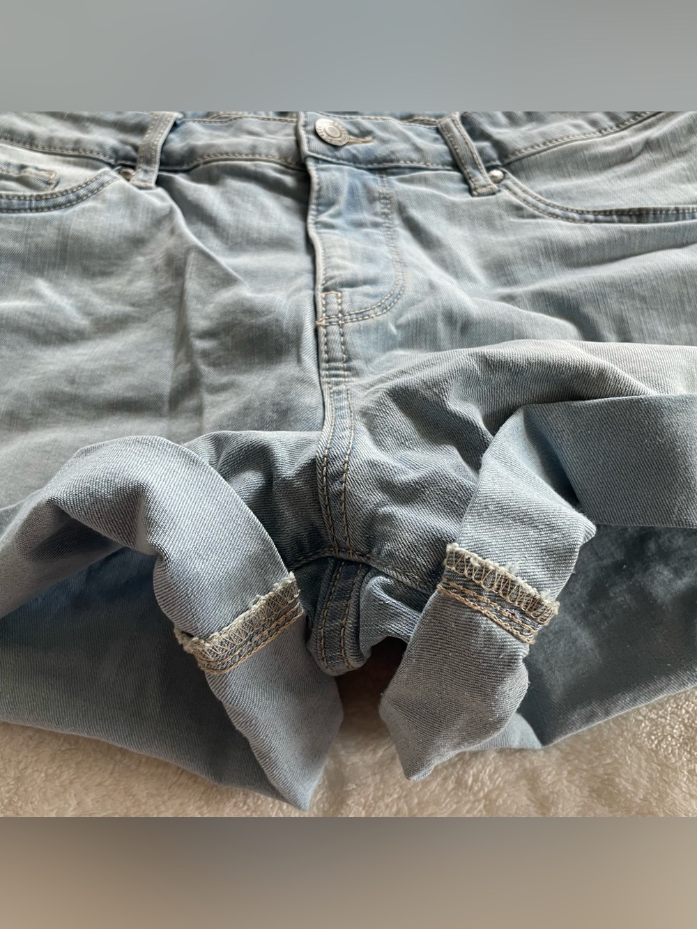 Falls Creek Light Denim Shorts size 14 - Picture 3 of 11